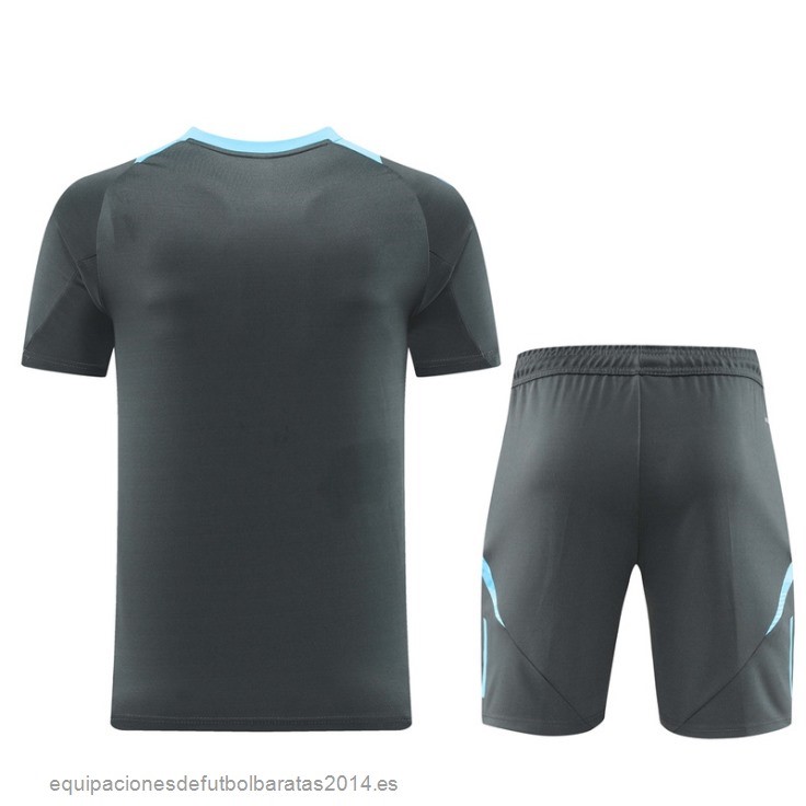 Nuevo Entrenamiento Conjunto Completo Argentina 2024 Gris Azul Baratas
